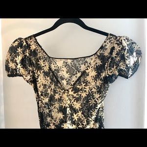 Vintage black & cream lace dress 💃🏻 gorgeous!